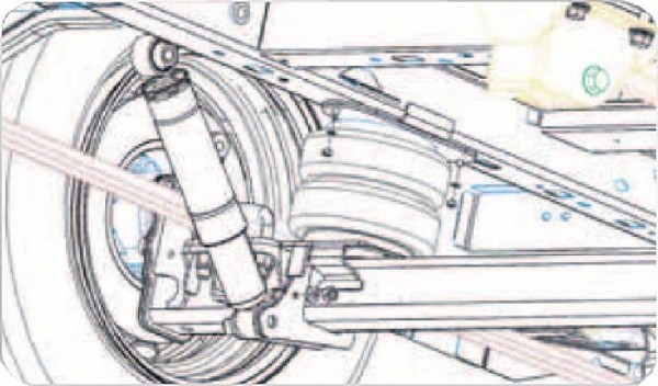 Mercedes Sprinter Bj. 2006-2018, Modelle 209-324 Radstand 3665-4325mm, passende Zusatz-Luftfederung 8 Zoll Zweikreis Doppelfaltenbalg- Anlage, Semi Air Komfortset-Camp, syst. LF1 2884498