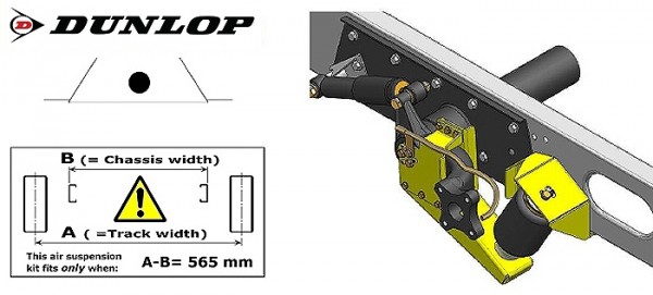 ALKO (AL-KO)- Chassis- 2011- Standard Radaufnahme- ohne ALC Level Control, Einzelachse, Zweikreis Zusatz-Luftfederanlage, syst. LF3, inkl. Montage 2876720