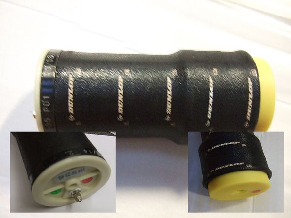 ( LF2) Ersatz- Luftbalg ( Luftfederbalg ) Dunlop SP2601, f. Schlauch schwarz 4,00 mm 2866418