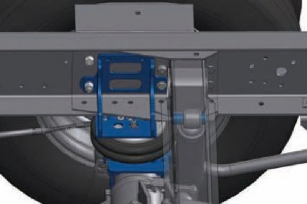 Iveco 60-65C Bj. 2006-2014, passende Zusatz-Luftfederung 8 Zoll Zweikreis Doppelfaltenbalg- Anlage, Semi Air Komfortset-LCV, syst. LF1 2887687